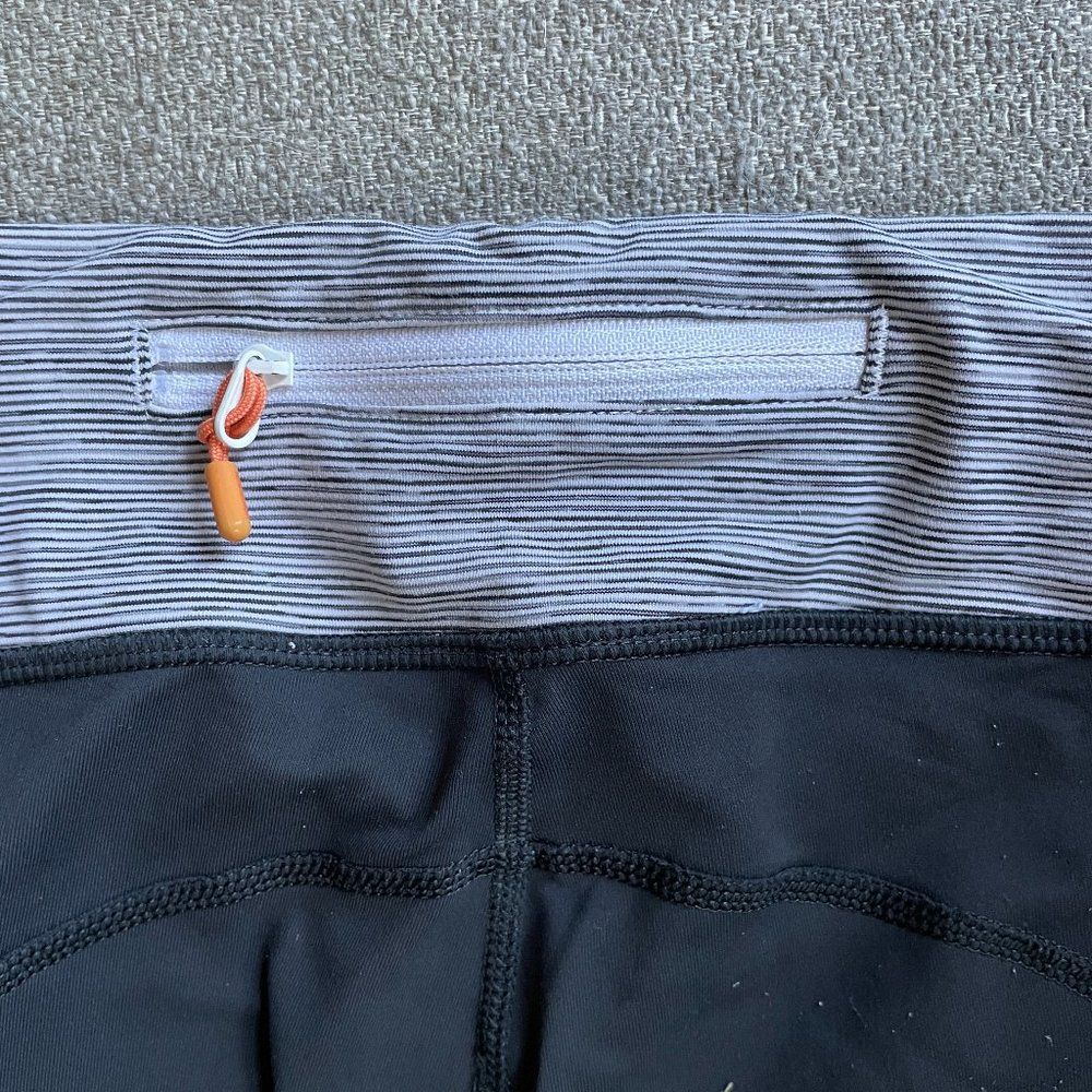 Lululemon Run: Excel Crop In Deep Coal | Size 6 - image 8